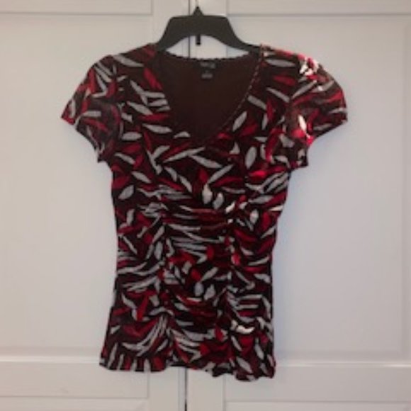 Style & Co. Tops - Style & Co. Ruched Front Top, Size Medium Petite